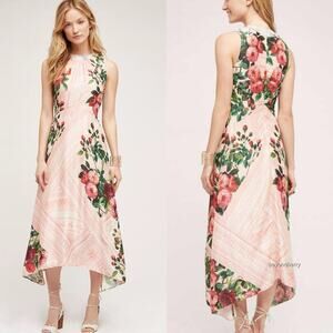Anthropologie Butterfly Garden Midi Dress Pankaj & Nidhi SIZE 4 - NWOT